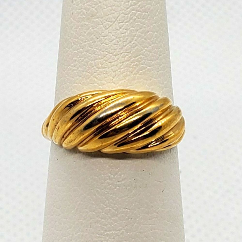 Gold Tone Dome Ring